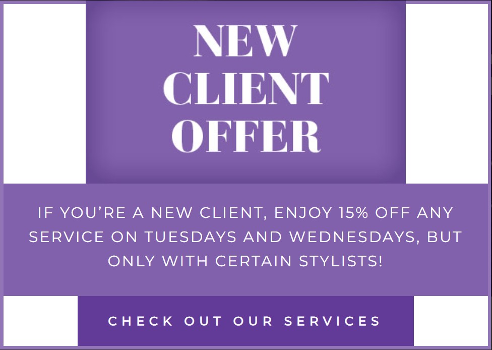 New Client Special – 15% Off at Hair Story by Serap! icon